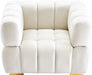 Gwen Cream Velvet Chair - 670Cream-C - Vega Furniture