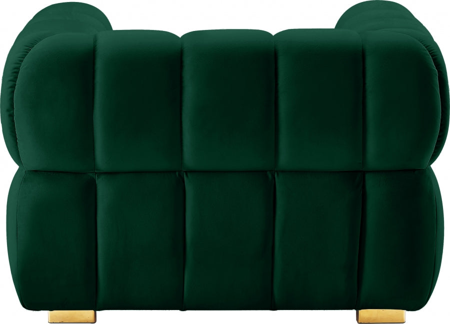 Gwen Green Velvet Chair - 670Green-C - Vega Furniture