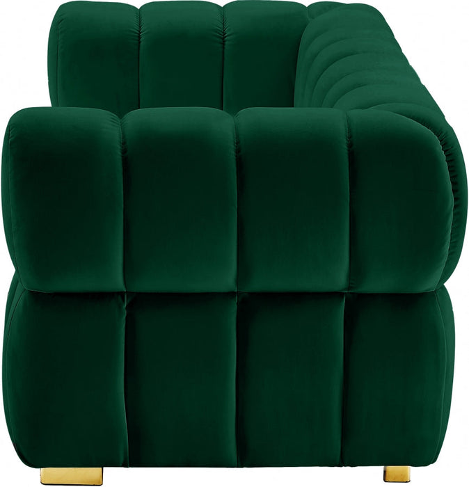 Gwen Green Velvet Loveseat - 670Green-L - Vega Furniture