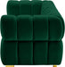 Gwen Green Velvet Loveseat - 670Green-L - Vega Furniture