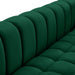 Gwen Green Velvet Loveseat - 670Green-L - Vega Furniture