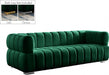 Gwen Green Velvet Sofa - 670Green-S - Vega Furniture