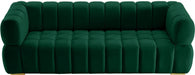 Gwen Green Velvet Sofa - 670Green-S - Vega Furniture