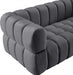 Gwen Grey Velvet Loveseat - 670Grey-L - Vega Furniture