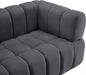 Gwen Grey Velvet Loveseat - 670Grey-L - Vega Furniture