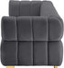 Gwen Grey Velvet Sofa - 670Grey-S - Vega Furniture