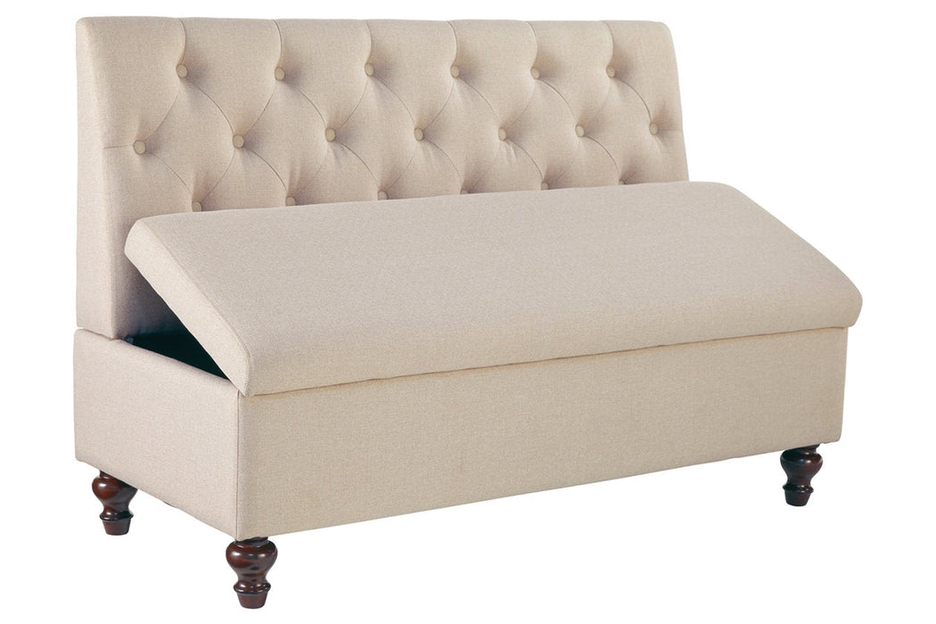 Gwendale Light Beige Storage Bench - A3000185 - Vega Furniture