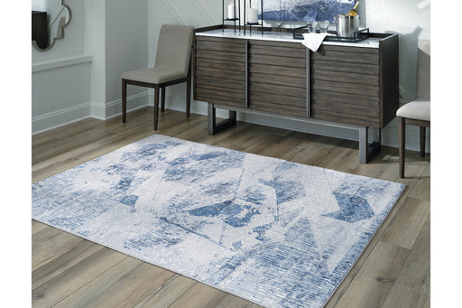 Haddam Blue/Gray/Cream Large Rug - R405461 - Vega Furniture