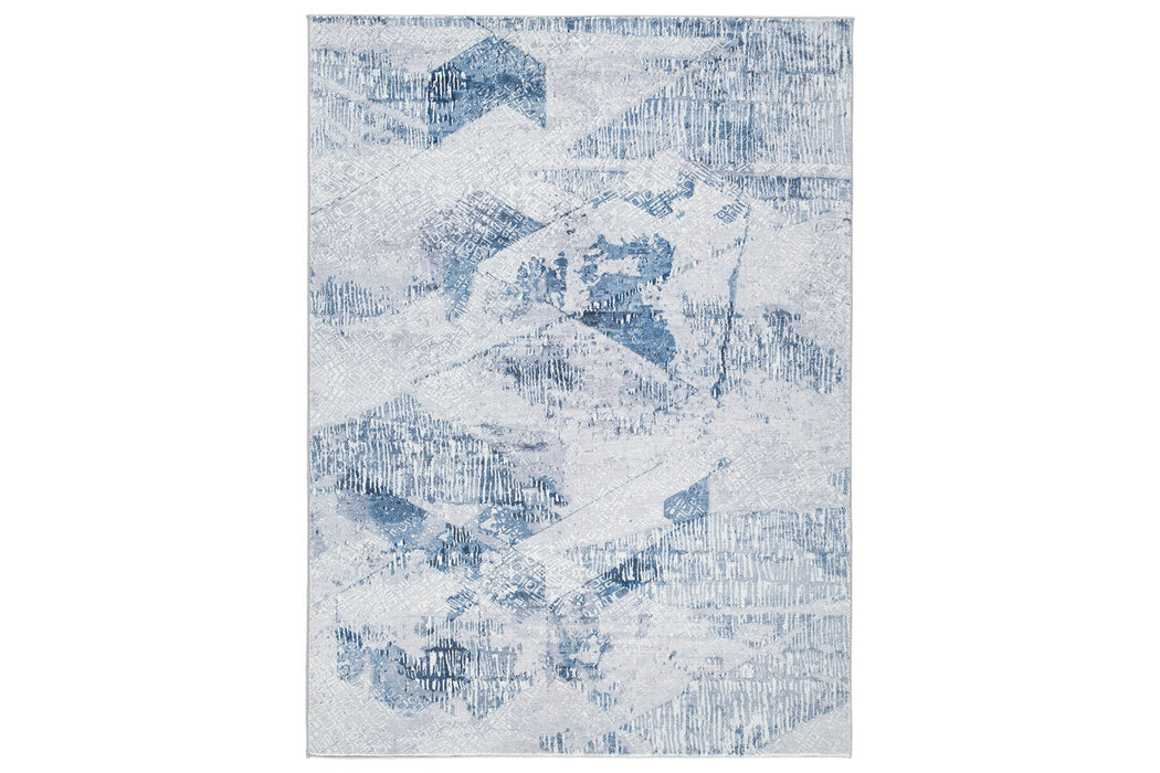 Haddam Blue/Gray/Cream Medium Rug - R405462 - Vega Furniture