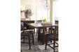Haddigan Dark Brown Counter Height Dining Extension Table - D596-42 - Vega Furniture