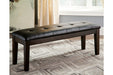 Haddigan Dark Brown Dining Bench - D596-00 - Vega Furniture