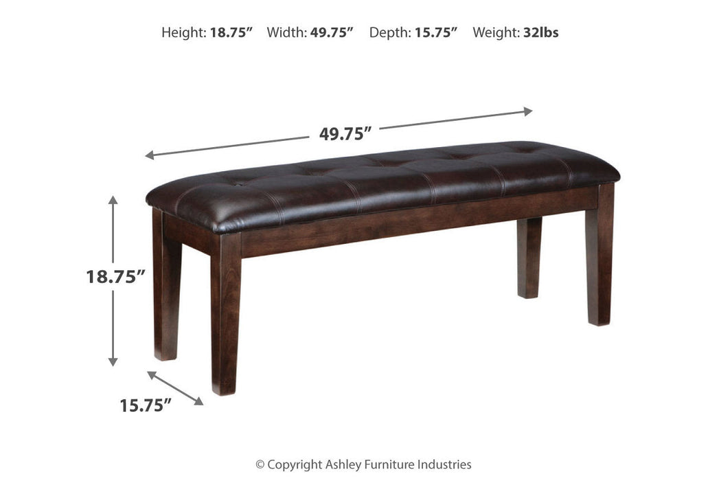 Haddigan Dark Brown Dining Bench - D596-00 - Vega Furniture