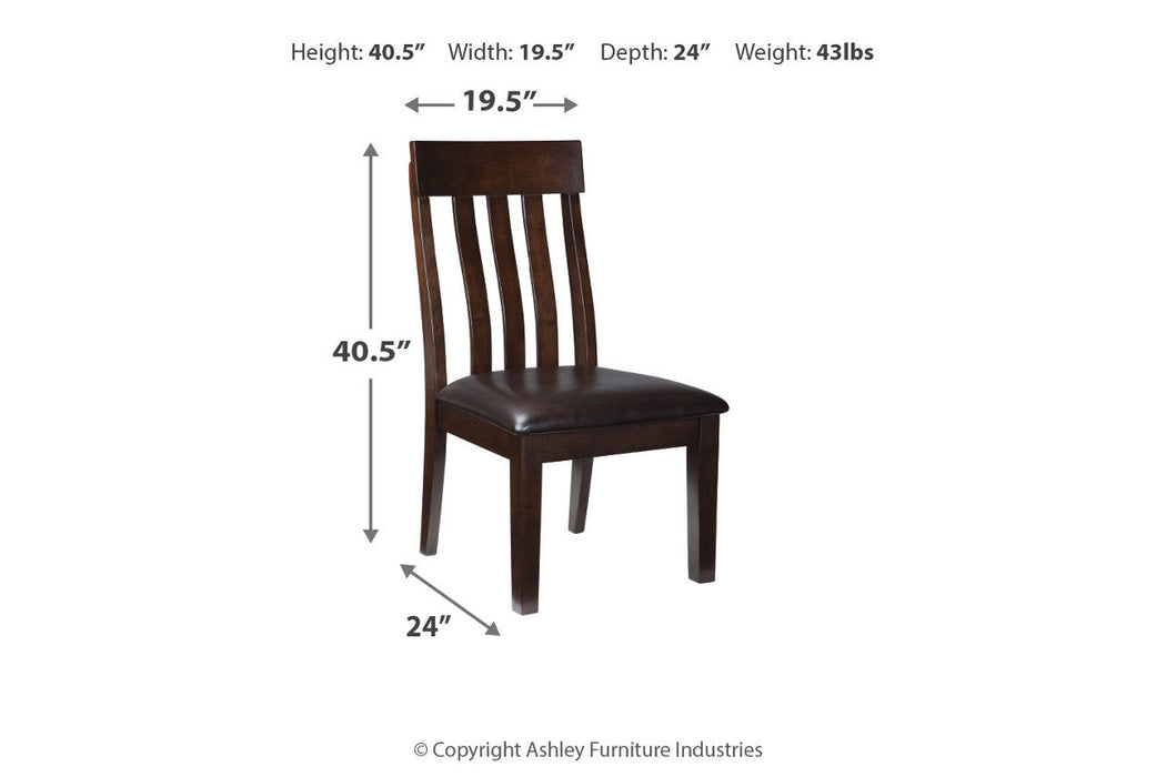 Haddigan Dark Brown Dining Chair, Set of 2 - D596-01 - Vega Furniture