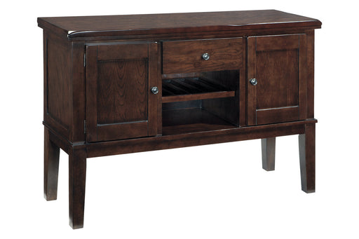 Haddigan Dark Brown Dining Server - D596-60 - Vega Furniture