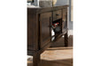 Haddigan Dark Brown Dining Server - D596-60 - Vega Furniture
