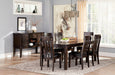 Haddigan Dark Brown Extendable Dining Set - SET | D596-35 | D596-01(2) - Vega Furniture