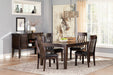 Haddigan Dark Brown Extendable Dining Set - SET | D596-35 | D596-01(2) - Vega Furniture