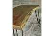 Haileeten Brown/Black Accent Bench - A3000631 - Vega Furniture