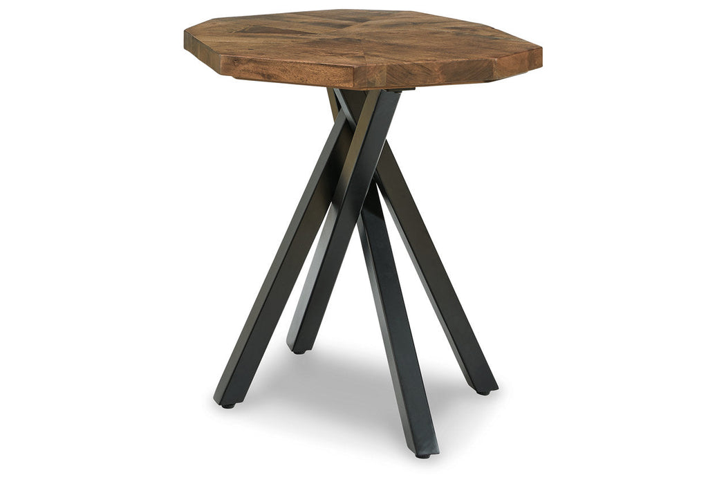 Haileeton Brown/Black End Table - T806-6 - Vega Furniture