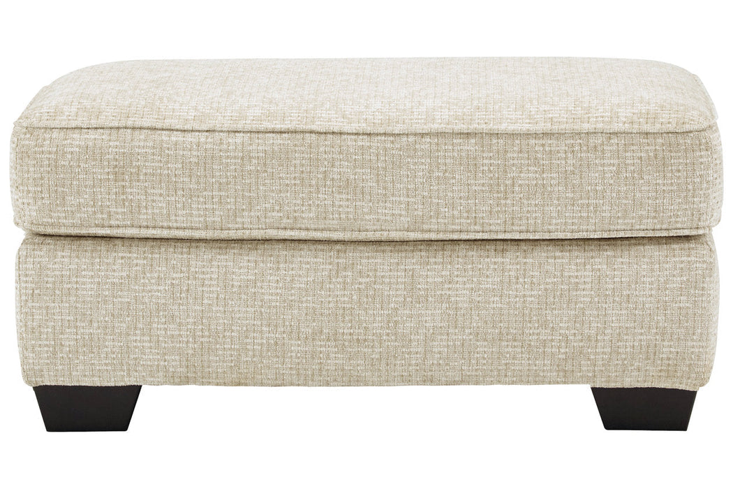 Haisley Ivory Ottoman - 3890114 - Vega Furniture