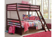 Halanton Dark Brown Twin over Full Bunk Bed - SET | B328-58P | B328-58R - Vega Furniture