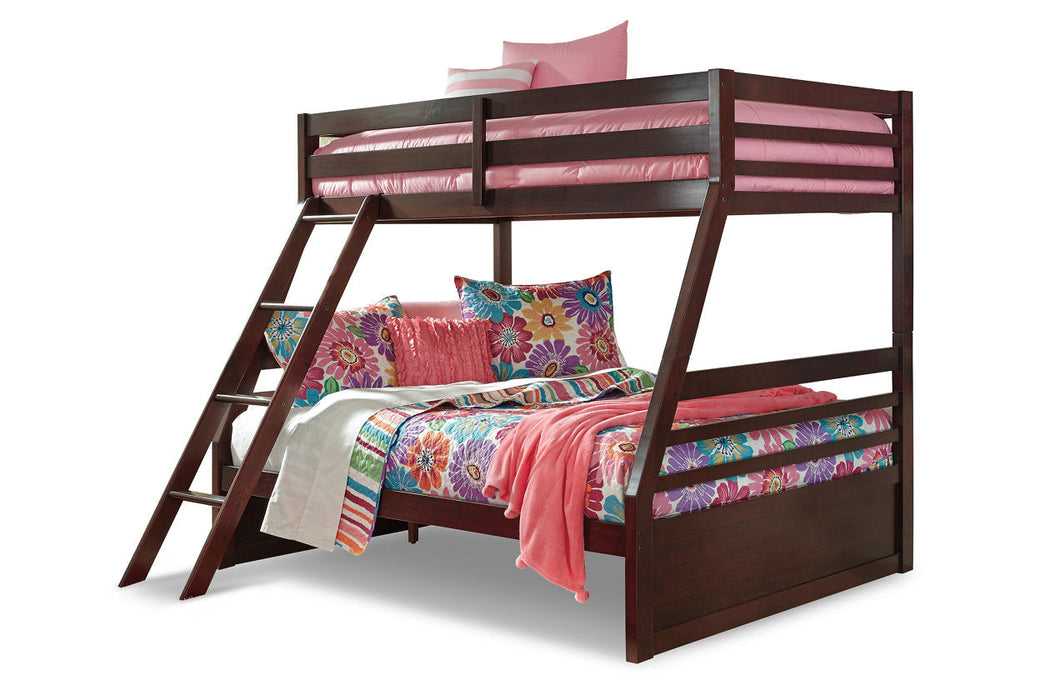 Halanton Dark Brown Twin over Full Bunk Bed - SET | B328-58P | B328-58R - Vega Furniture