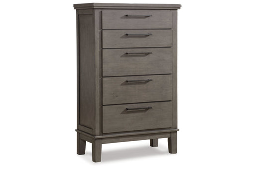 Hallanden Gray Chest of Drawers - B649-46 - Vega Furniture