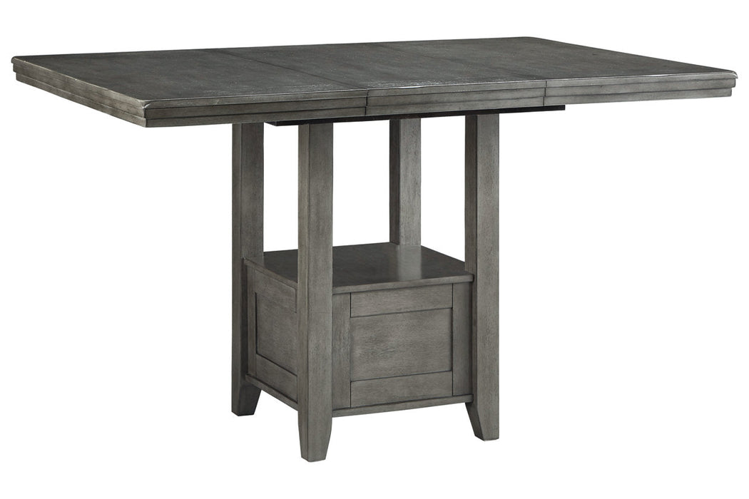 Hallanden Gray Counter Height Dining Extension Table - D589-42 - Vega Furniture