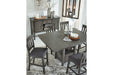 Hallanden Gray Counter Height Dining Extension Table - D589-42 - Vega Furniture