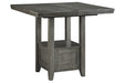 Hallanden Gray Counter Height Dining Extension Table - D589-42 - Vega Furniture