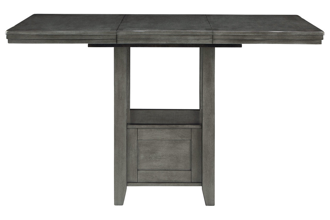 Hallanden Gray Counter Height Dining Extension Table - D589-42 - Vega Furniture