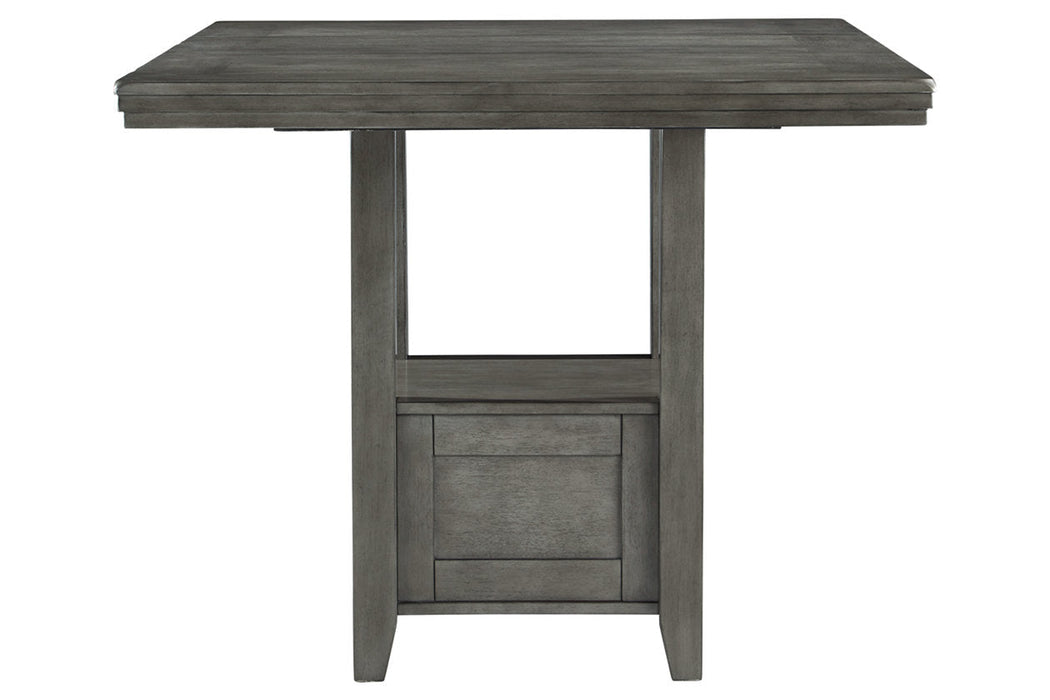 Hallanden Gray Counter Height Dining Extension Table - D589-42 - Vega Furniture