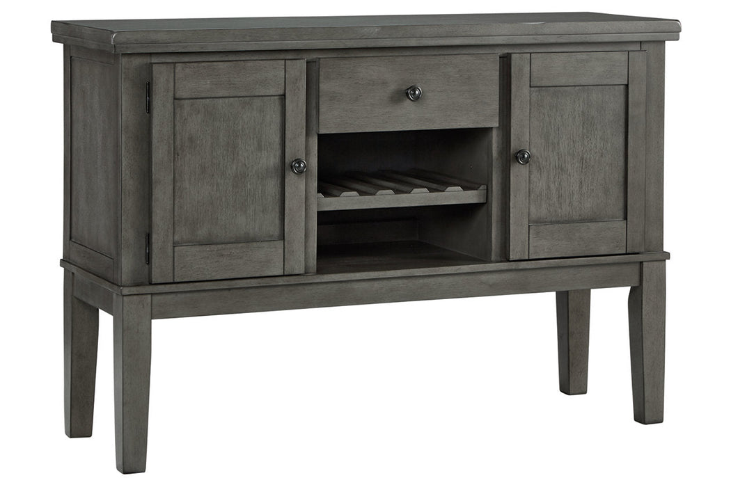 Hallanden Gray Dining Server - D589-60 - Vega Furniture