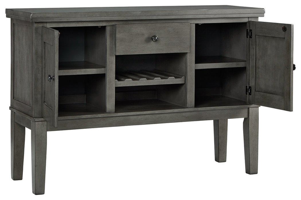 Hallanden Gray Dining Server - D589-60 - Vega Furniture