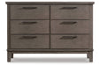 Hallanden Gray Dresser - B649-31 - Vega Furniture