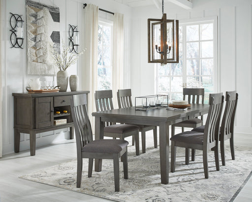 Hallanden Gray Extendable Dining Set - SET | D589-35 | D589-01(3) - Vega Furniture