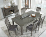 Hallanden Gray Extendable Dining Set - SET | D589-35 | D589-01(3) - Vega Furniture