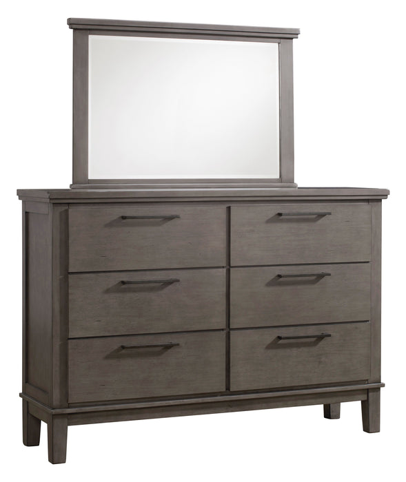 Hallanden Gray Footboard Storage Upholstered Panel Bedroom Set - SET | B649-56 | B649-58 | B649-97 | B649-92 | B649-46 - Vega Furniture