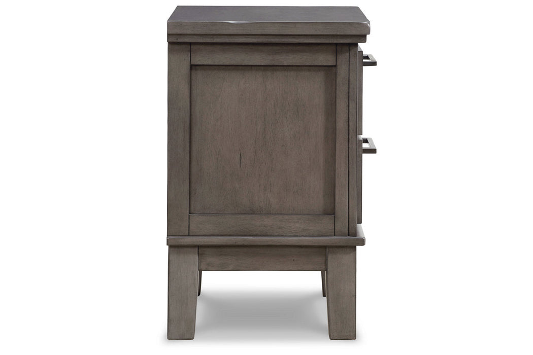 Hallanden Gray Nightstand - B649-92 - Vega Furniture