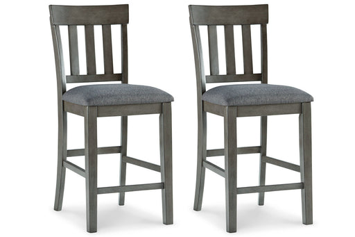 Hallanden Two-tone Gray Counter Height Chair, Set of 2 - D589-124 - Vega Furniture