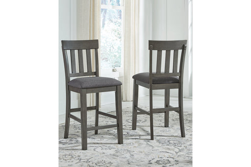 Hallanden Two-tone Gray Counter Height Chair, Set of 2 - D589-124 - Vega Furniture