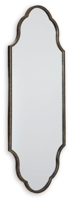 Hallgate Antique Gold Finish Accent Mirror - A8010311 - Vega Furniture