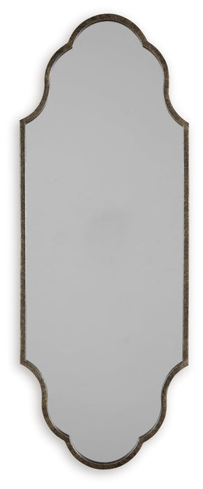 Hallgate Antique Gold Finish Accent Mirror - A8010311 - Vega Furniture