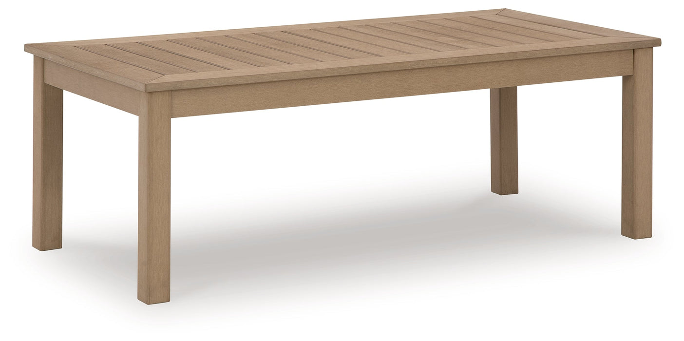 Hallow Creek Driftwood Outdoor Coffee Table - P560-701 - Vega Furniture