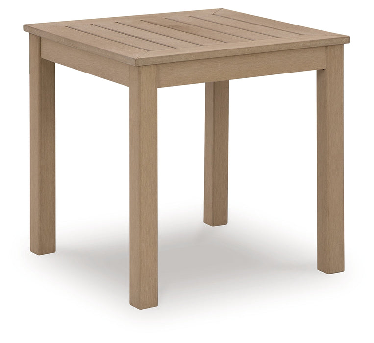 Hallow Creek Driftwood Outdoor End Table - P560-702 - Vega Furniture