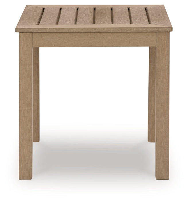 Hallow Creek Driftwood Outdoor End Table - P560-702 - Vega Furniture