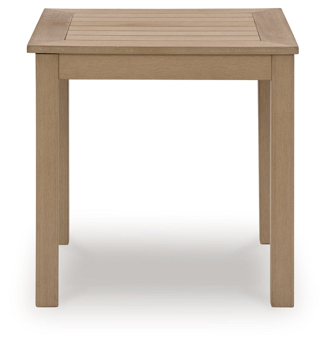 Hallow Creek Driftwood Outdoor End Table - P560-702 - Vega Furniture