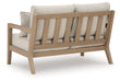 Hallow Creek Driftwood Outdoor Loveseat with Cushion - P560-835 - Vega Furniture