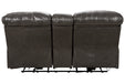 Hallstrung Gray Power Reclining Loveseat with Console - U5240318 - Vega Furniture