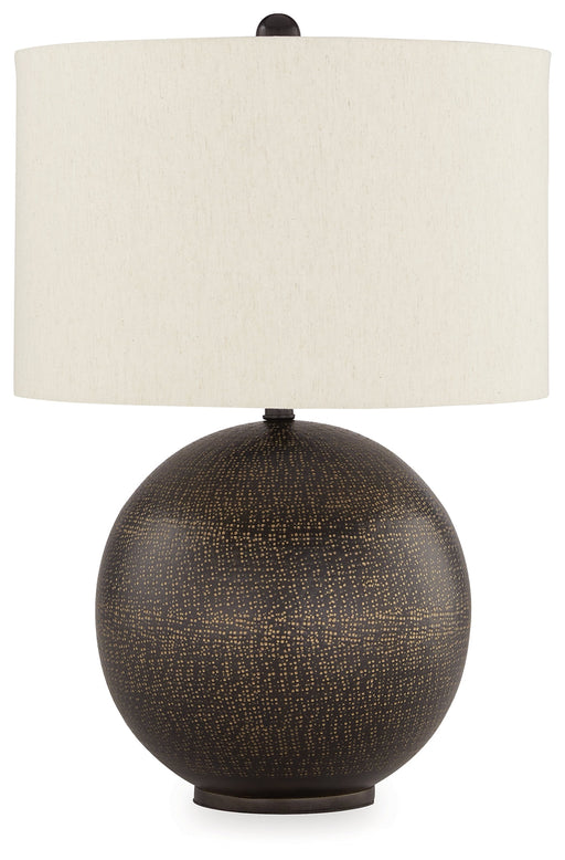 Hambell Black/Gold Finish Table Lamp - L207434 - Vega Furniture